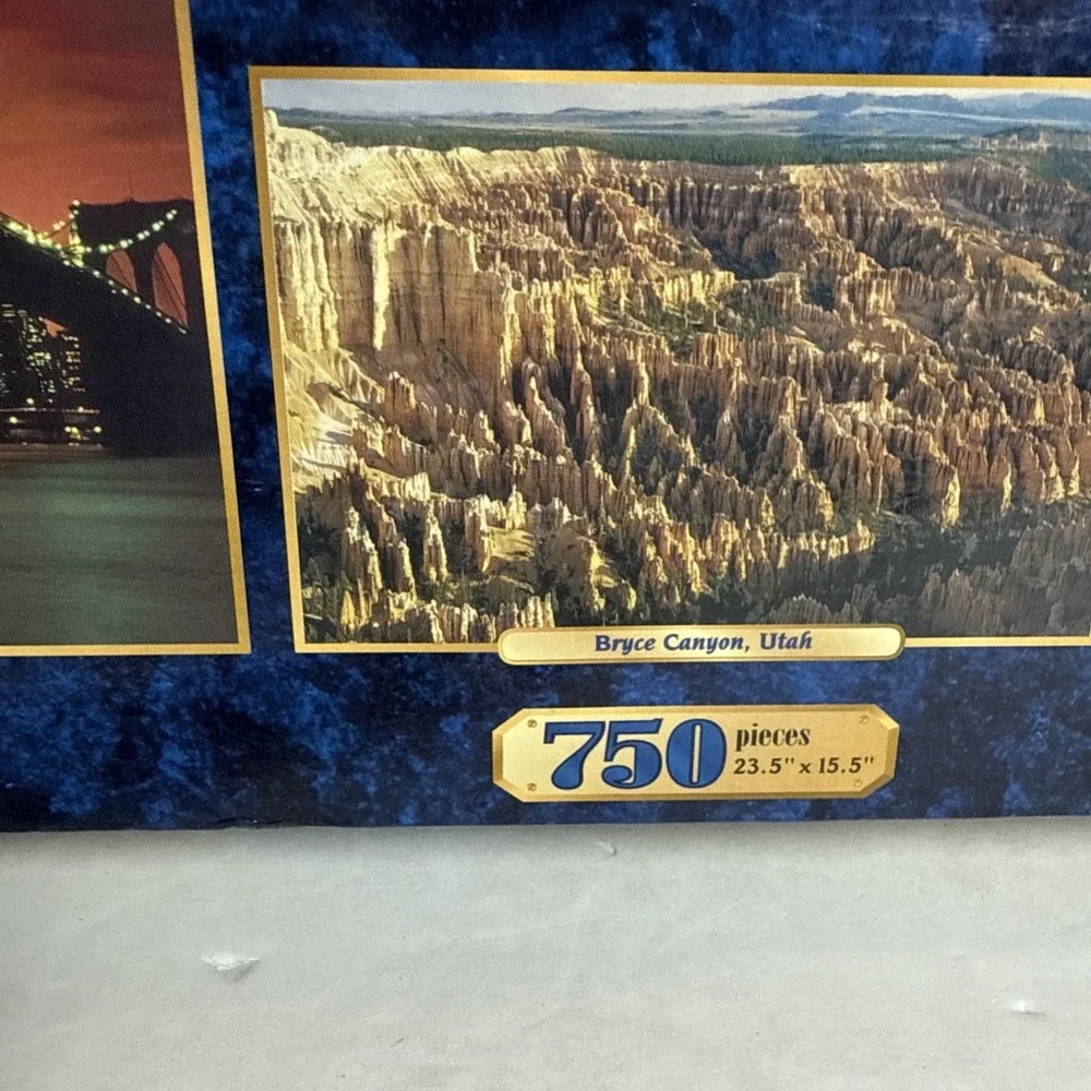 Set of 10 Deluxe‎ Jigsaw Puzzles Nature Themed 6750 Pcs 2x1000 3x750 5x500
